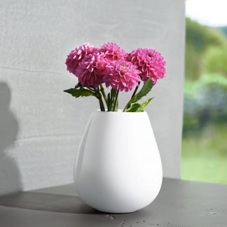 VASO BIANCO IN PORCELLANA H 32 LINEA EASE ASA